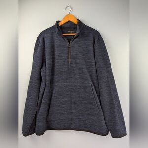 Banana Republic Men's Quarter Zip Pullover Sweater Blue Extra Large